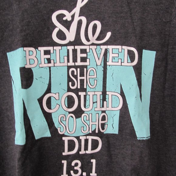 She Believed She Could Half Marathon Women's Shirt - Small - Picture 4 of 10